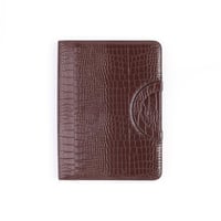 فولدر Dossié البني الداكن بنقشة جلد التمساح – حقيب...