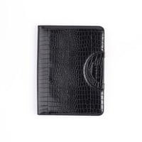 فولدر Dossié الاسود بنقشة جلد التمساح - حقيبة لابت...