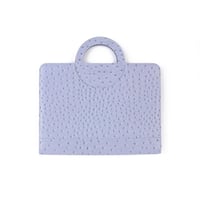 فولدر Dossié السماوي بنقشة جلد النعام – حقيبة لابت...