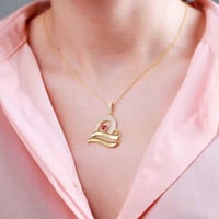 سلسال زاركون ذهبي-متجر فرح