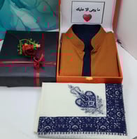 بوكس شال كشميري مع سديري–هدية رجالية شتوية