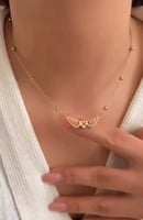 سلسال جناحين بحرف أو أسم-تصميم حسب الطلب