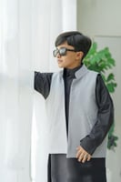 سديري ولادي شتوي وجهين جملي مع رصاصي-متجر فرح