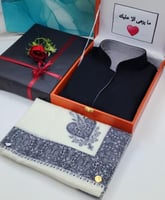 بوكس شال كشميري مع سديري–هدية رجالية شتوية