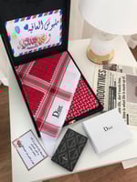 شماغ مع محفظة ديور-متجر فرح