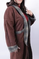 فروه شتوية بني مبطنة بفرو-متجر فرح