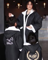 فروه شتوي أسود مبطنة بفرو-متجر فرح