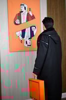 فروه كلاسيكية أسود مبطنة بفرو ناعم-متجر فرح