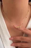 سلسال جناحين بحرف أو أسم-تصميم حسب الطلب