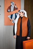 سديري شتوي أسود مع جمالي-متجر فرح