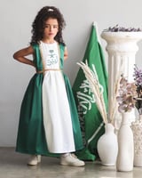 فستان اليوم الوطني95شعار الهوية-متجر فرح