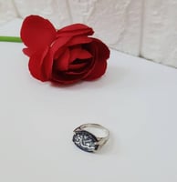 خاتم فضة عيار925بالاسم-متجر فرح