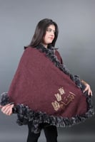 شال شتوي فرو زهري-متجر فرح دفء الشتاء