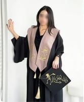 عباية تخرج لون اسود مميزة-متجر فرح