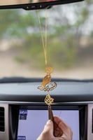 تعليقة سيارة شكل الوردة بكسرة عود-متجر فرح