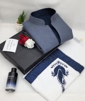 بوكس شال كشميري مع سديري شتوي فاخر-متجر فرح