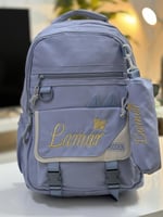 شنط مدرسيه 4 ألوان-كتابه بالاسم