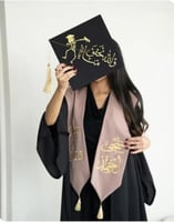 عباية تخرج لون اسود مميزة-متجر فرح