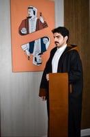 فروه شتوية لون بني مع اسود-متجر فرح