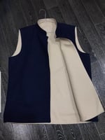 سديري شتوي دبل فيس وجهين كحلي مع بيج-متجر فرح