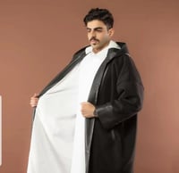 فروه شتوية أسود مبطنة بفرو-متجر فرح