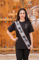 تيشرت يوم التأسيس لون أسود-متجر فرح