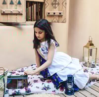 فستان بناتي شالكي رمضاني بالاسم-متجر فرح