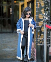 فروات شتوية كحلي مبطنة بفرو-متجر فرح