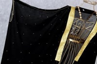 مشلح نسائي فصوص لماع بالاسم-أسود