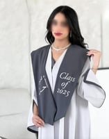 عبايات تخرج لسنه2025 لون رمادي-متجر فرح