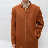 جاكيت شتوي دبل فيس لون جملي مع أسود-متجر فرح