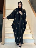 مشلح أسود اليوم الوطني_مطرز