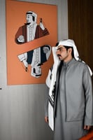 سديري شتوي رصاصي غامق مع أسود دبل فيس-متجر فرح