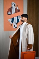 فروه شتوية لون جملي مع سكري-متجر فرح