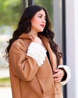 عبايه شتوي الهبة قماش فاخر-متجر فرح