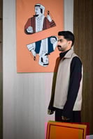 سديري شتوي ياقة قلاب ترابي مع جملي-متجر فرح