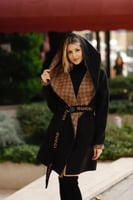 جاكيت نسائي شتوي قوتشي فاخر بلونين-متجر فرح