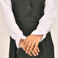 مريول زيتي متوسط قطعة واحدة مع جيب مخفي