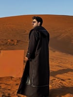 فروه كلاسيكية أسود مبطنة بفرو ناعم-متجر فرح