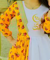 فستان رمضان نسائي برتقالي