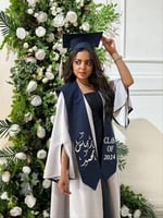 عباية تخرج رصاصي