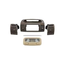 بكج ديكور ريش مكيف وسط مع اطراف جانبية بيج & لمبة...