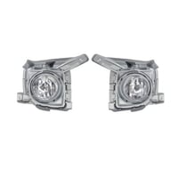 طقم كشاف ضباب لاندكروزر 2012-2015 - فضي