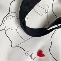 خريطة المملكة ( حقيبة قماشية ) tote bag