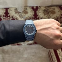 ساعة ماركة ( كاتيرا ) كحلي - ابيض