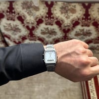 كاسيو( فنتج ) ابيض فضي