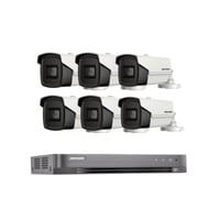 عدد 6 كاميرات 8 ميجا انالوج 60 متر + جهاز تسجيل 8...