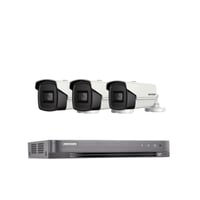 عدد 3 كاميرات 8 ميجا انالوج 60 متر + جهاز تسجيل 4...