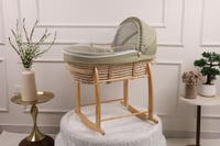 سلة خزف قماش لينن الناعم