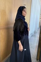 عبايه تص كلوش مخمل -متجر نجد